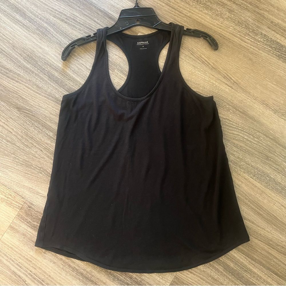 Express Black Knit Racerback Tank